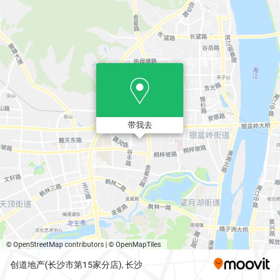 创道地产(长沙市第15家分店)地图