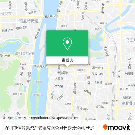 深圳市恒源昊资产管理有限公司长沙分公司地图