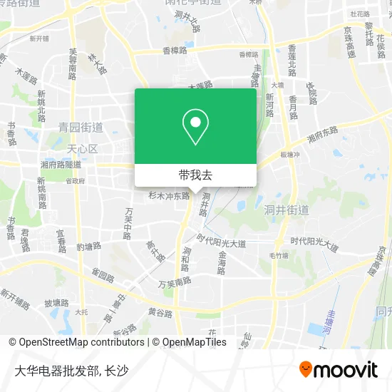 大华电器批发部地图