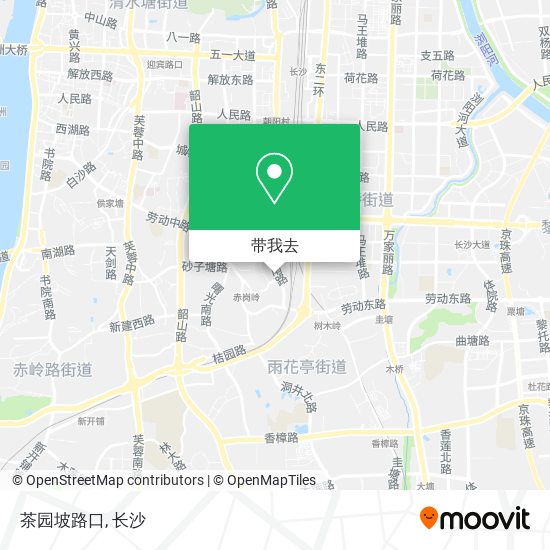 茶园坡路口地图