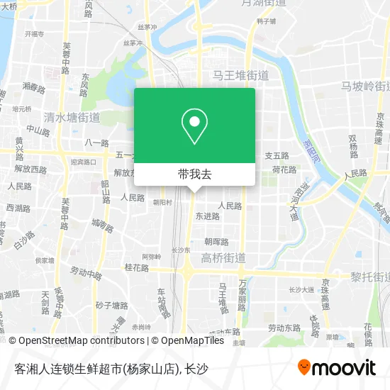 客湘人连锁生鲜超市(杨家山店)地图