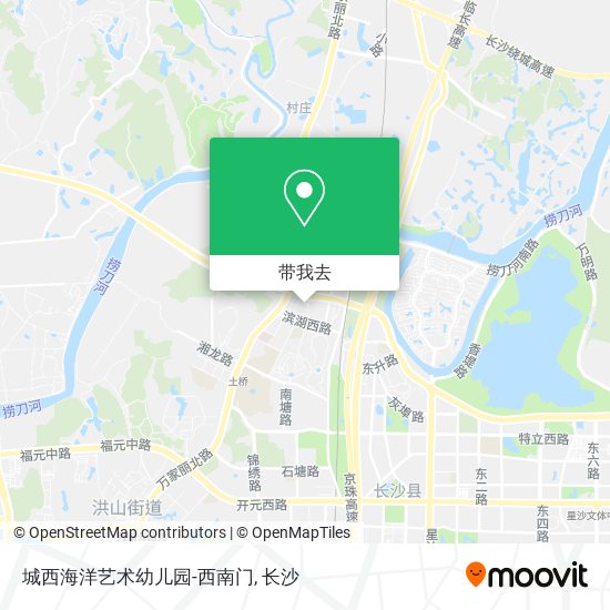 城西海洋艺术幼儿园-西南门地图