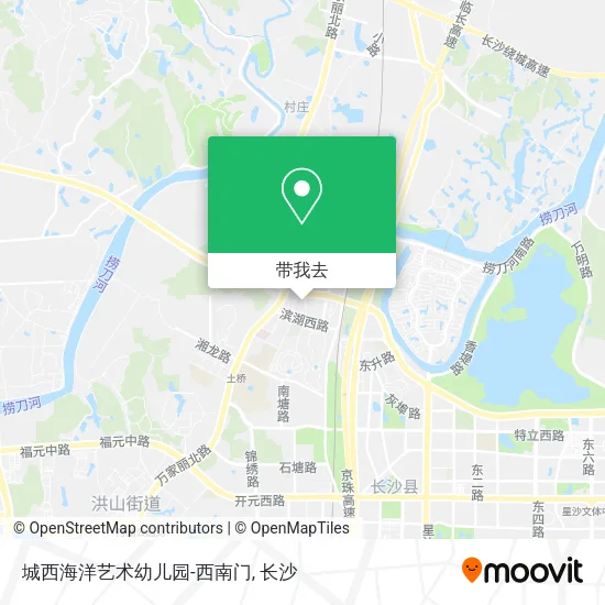 城西海洋艺术幼儿园-西南门地图