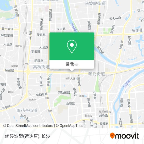 绮漫造型(运达店)地图