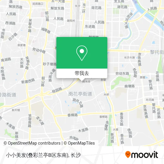 小小美发(叠彩兰亭B区东南)地图