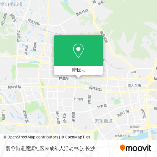 麓谷街道麓源社区未成年人活动中心地图