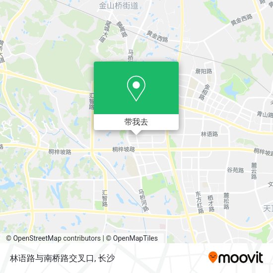 林语路与南桥路交叉口地图