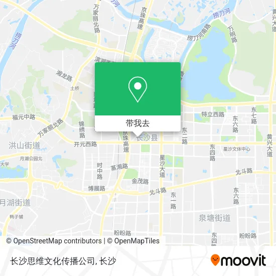 长沙思维文化传播公司地图
