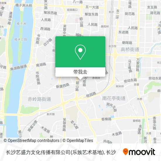 长沙艺盛力文化传播有限公司(乐族艺术基地)地图