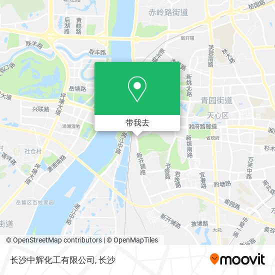长沙中辉化工有限公司地图