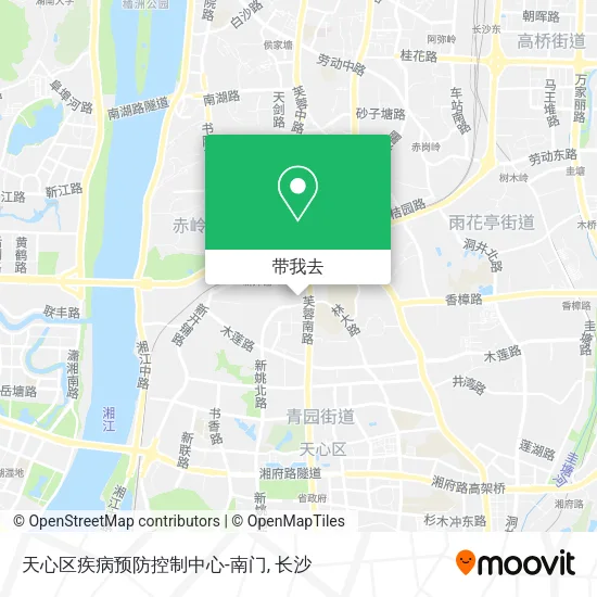 天心区疾病预防控制中心-南门地图