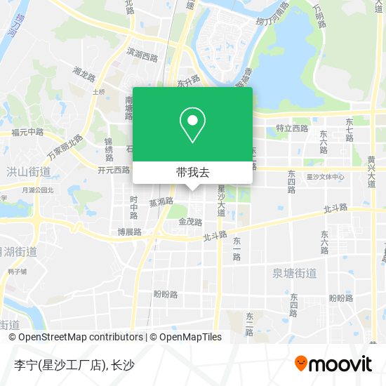 李宁(星沙工厂店)地图