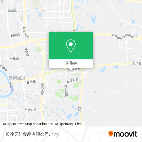 长沙天红食品有限公司地图