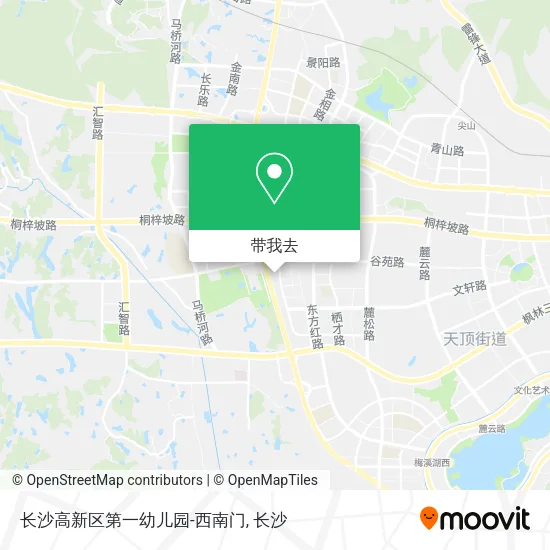 长沙高新区第一幼儿园-西南门地图