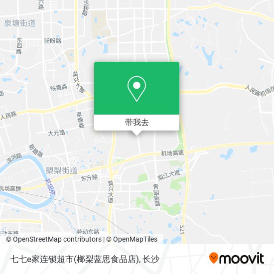 七七e家连锁超市(榔梨蓝思食品店)地图