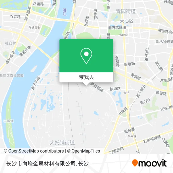 长沙市向峰金属材料有限公司地图