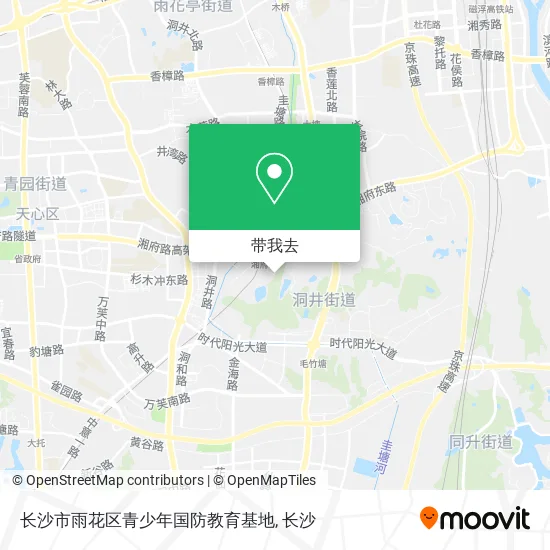 长沙市雨花区青少年国防教育基地地图