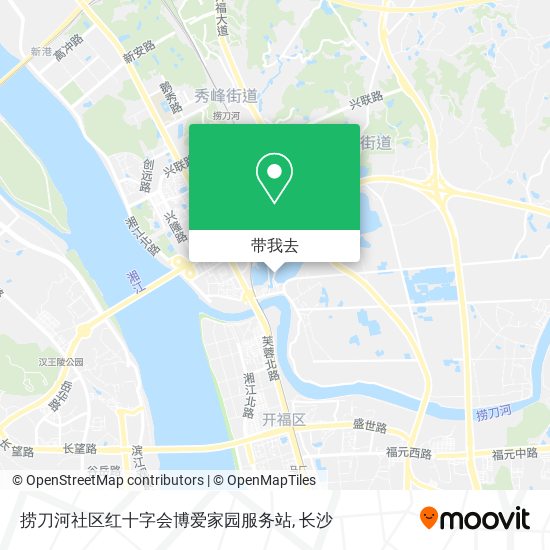 捞刀河社区红十字会博爱家园服务站地图