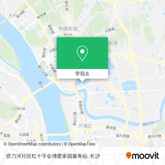捞刀河社区红十字会博爱家园服务站地图