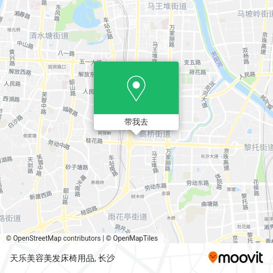 天乐美容美发床椅用品地图