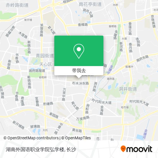 湖南外国语职业学院弘学楼地图