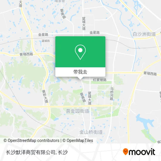 长沙默泽商贸有限公司地图
