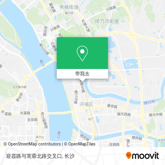 迎霞路与芙蓉北路交叉口地图