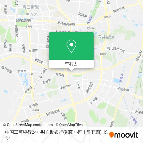 中国工商银行24小时自助银行(鄱阳小区丰雅苑西)地图