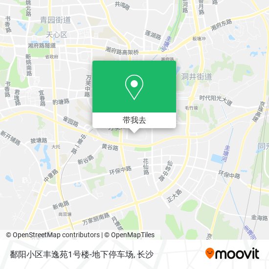 鄱阳小区丰逸苑1号楼-地下停车场地图