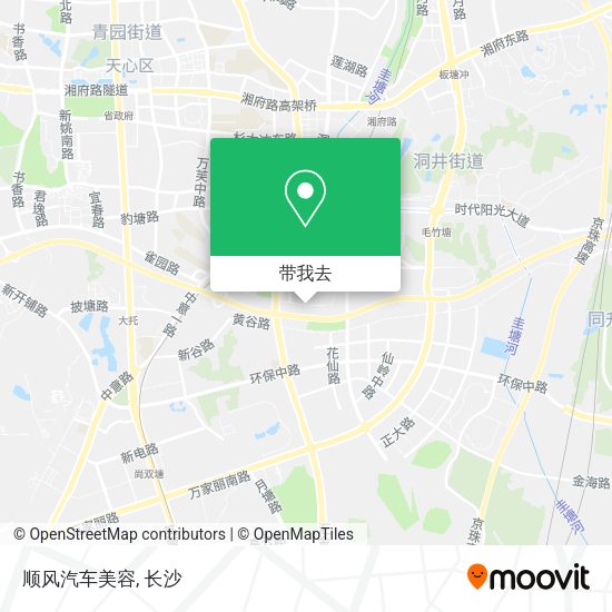 顺风汽车美容地图