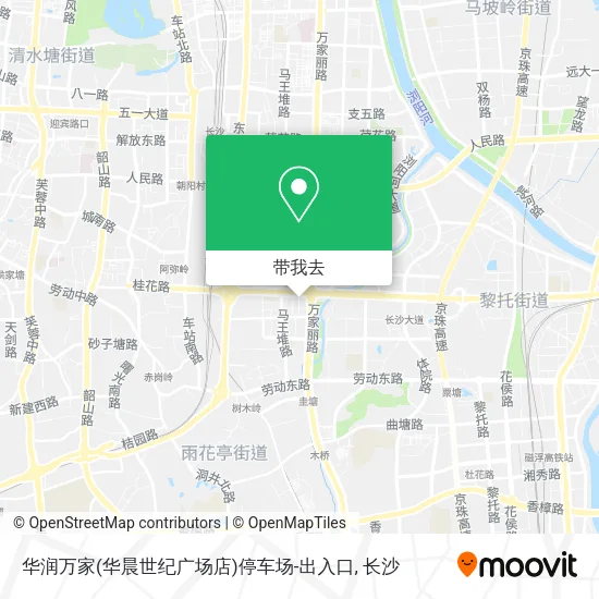 华润万家(华晨世纪广场店)停车场-出入口地图