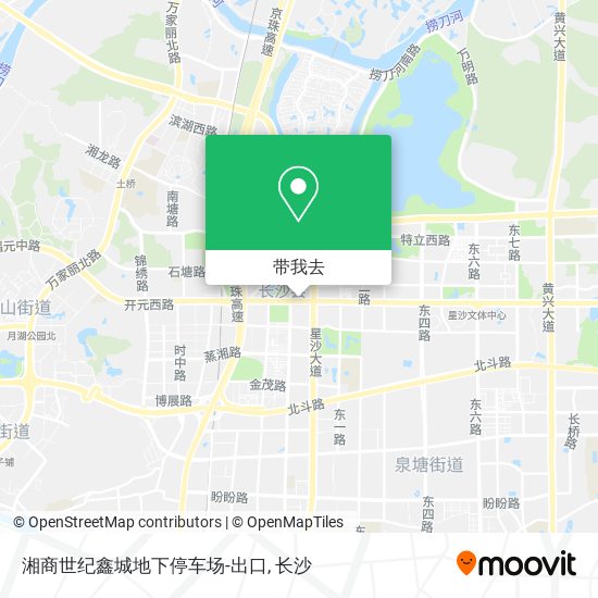 湘商世纪鑫城地下停车场-出口地图