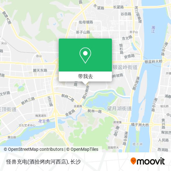 怪兽充电(酒拾烤肉河西店)地图