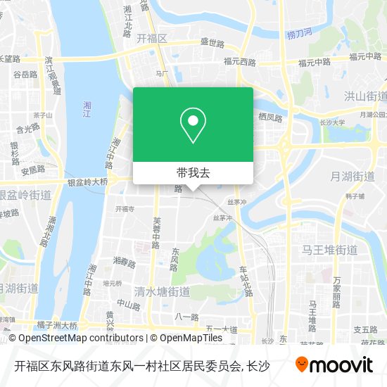 开福区东风路街道东风一村社区居民委员会地图