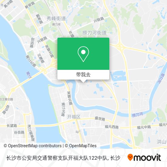 长沙市公安局交通警察支队开福大队122中队地图