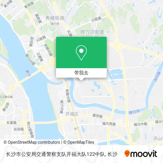 长沙市公安局交通警察支队开福大队122中队地图