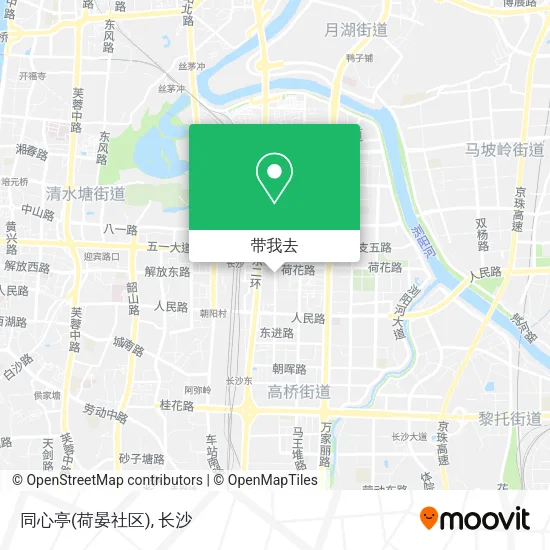 同心亭(荷晏社区)地图