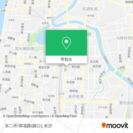 东二环/荷花路(路口)地图