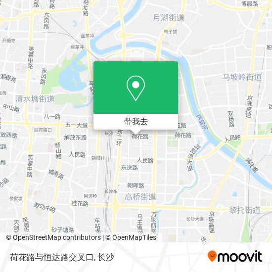 荷花路与恒达路交叉口地图