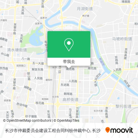 长沙市仲裁委员会建设工程合同纠纷仲裁中心地图