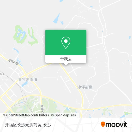 开福区长沙元洪商贸地图