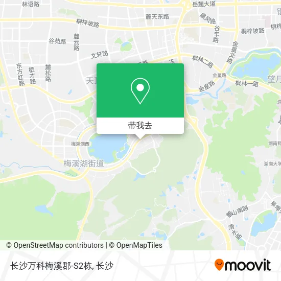 长沙万科梅溪郡-S2栋地图