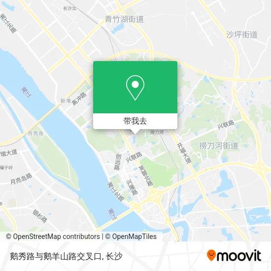 鹅秀路与鹅羊山路交叉口地图