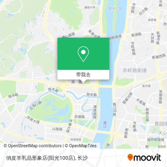 俏皮羊乳品形象店(阳光100店)地图