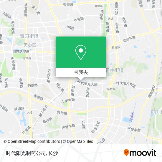 时代阳光制药公司地图