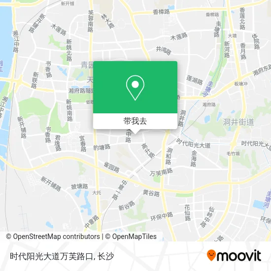 时代阳光大道万芙路口地图