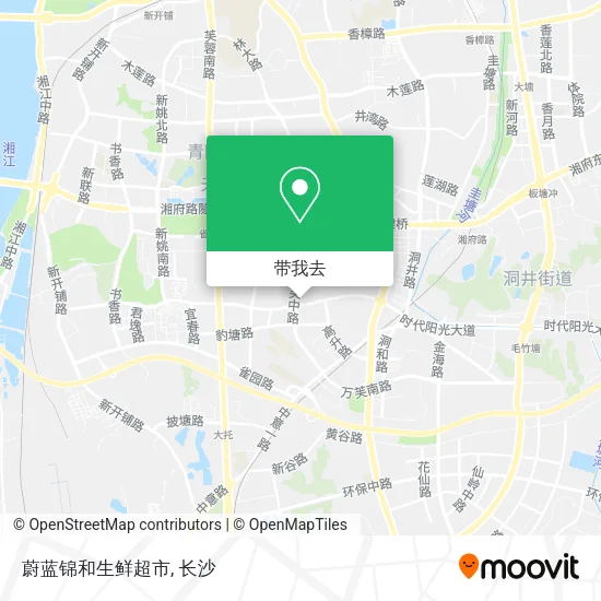 蔚蓝锦和生鲜超市地图