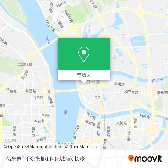 佑米造型(长沙湘江世纪城店)地图