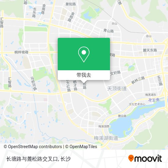 长塘路与麓松路交叉口地图