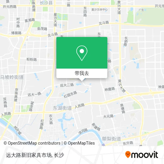 远大路新旧家具市场地图